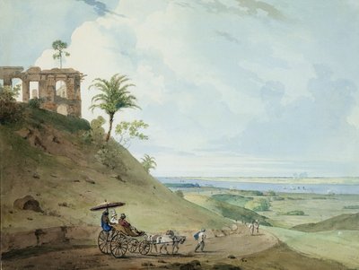 Ruinen auf Pir Pihar, nahe Monghy, Bihar, 1790 von Thomas und William Daniell